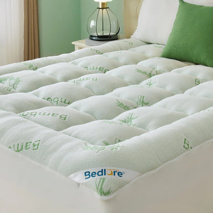 ☁️Cooling Mattress Topper for Back Pain - Extra Thick Fitted Sheet